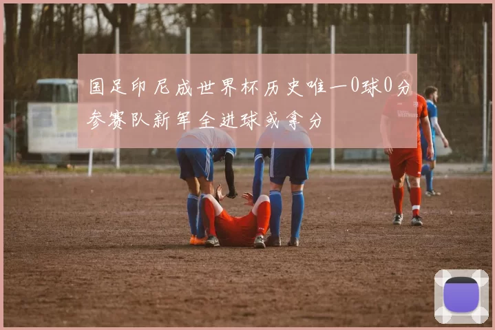 国足印尼成世界杯历史唯一0球0分参赛队新军全进球或拿分